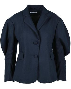 WEILI ZHENG Chaqueta Elegante Con Mezcla De Poliéster, Mujer, Talla - Azul