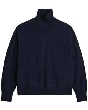 Soeur Truien & Vesten ,Blauw ,Wol Nord Roll Neck Pullover