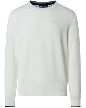 North Sails Maglia Girocollo Logo Finezza 12 - Wit