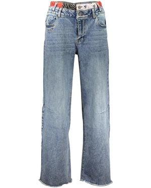Desigual Balloon Denim Broek - Blauw