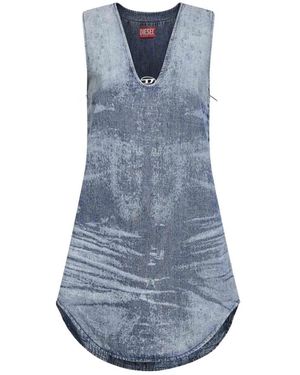 DIESEL Sleeveless Tops - Blue