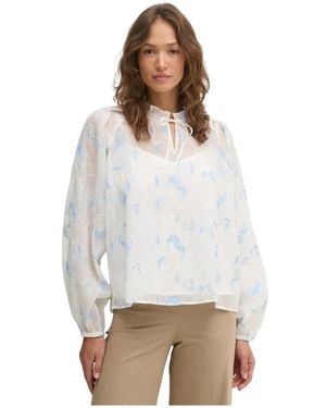 Mos Mosh Overhemden ,Wit ,Polyester Eisara Flob Blouse