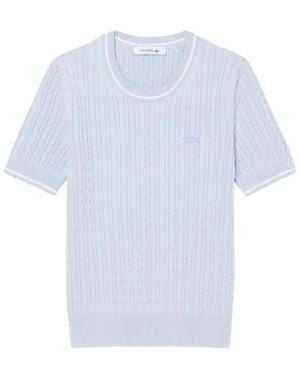 Lacoste Round-Neck Knitwear - Blue