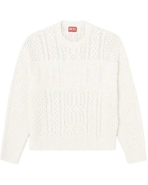 DIESEL Round-Neck Knitwear - Blanco
