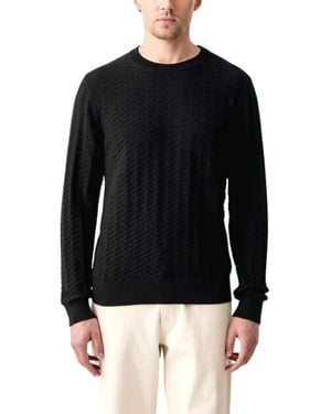 HUGO Round-Neck Knitwear - Negro