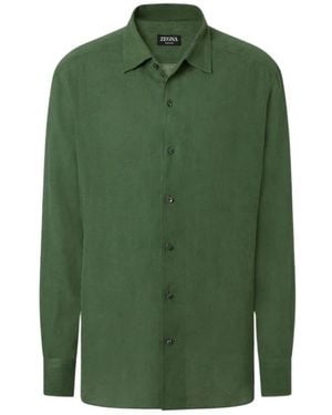 ZEGNA Casual Shirts - Green