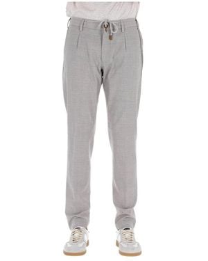 Eleventy Straight Trousers - Grey
