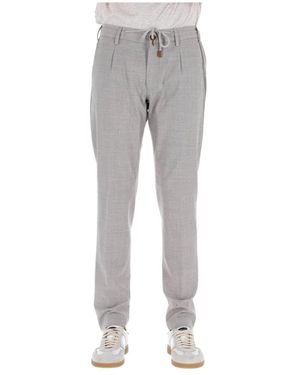 Eleventy Straight Trousers - Grey
