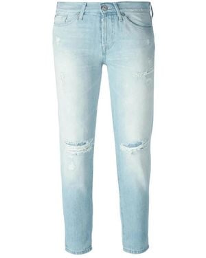 7 For All Mankind Cropped Jeans - Azul