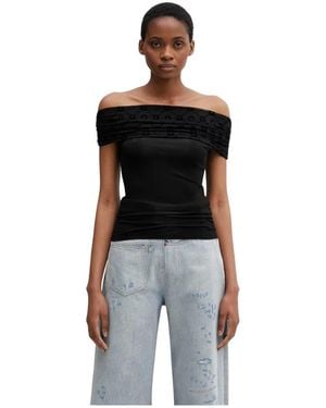 Marine Serre Blouses - Nero