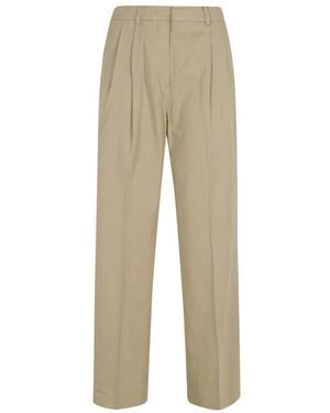 DUNST Straight Trousers - Natural
