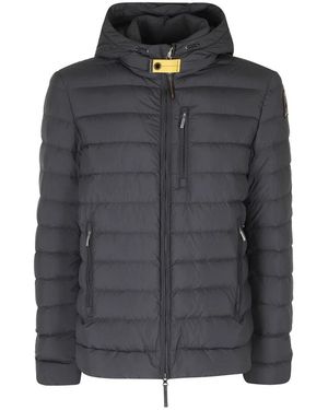Parajumpers Jassen ,Zwart ,Polyester Last Minute Hooded Down Jacket - Grijs