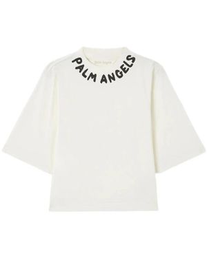 Palm Angels Boxy Tee - Weiß