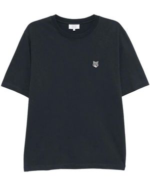 Maison Kitsuné Tops ,Blauw ,T-Shirt