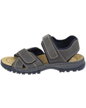 Rieker Bequeme Herren Sport Sandalen - Grau