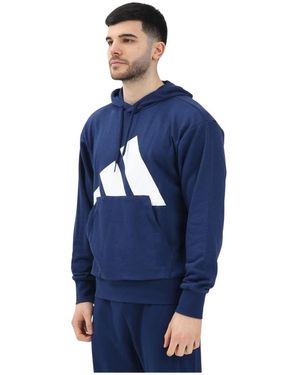 adidas Felpa blu essentials big logo