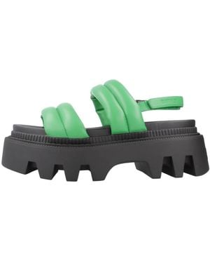 Buffalo Flat Sandals - Verde