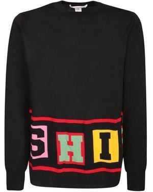 Comme des Garçons Rondgebreide Trui - Zwart