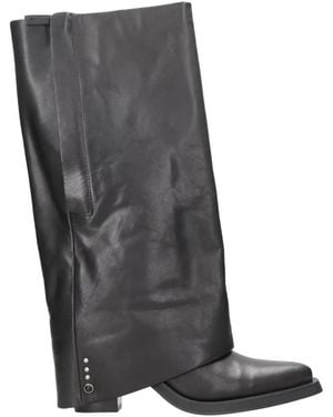 Ash Jackson Foldover Boots - Grau
