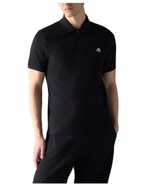 Moose Knuckles Tops ,Zwart ,Katoen Polo Shirt