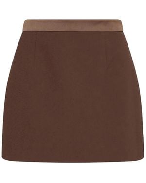 Marella Short Skirts - Marrón