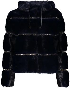 Valentino Garavani Faux Fur & Shearling Jackets - Blue