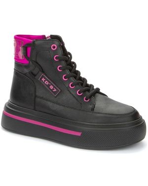 KEDDO Lace-Up Boots - Black