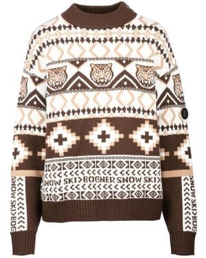 Bogner Round-Neck Knitwear - Blanc