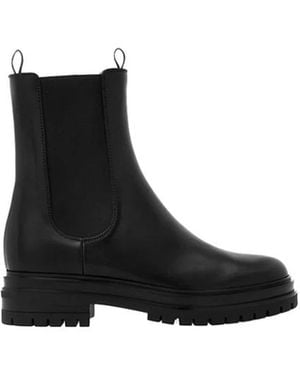 Gianvito Rossi Chelsea Laarzen - Zwart