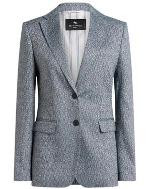 Etro Blazers - Bleu