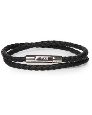 Tod's Accessoires ,Zwart ,Leer Mycolors Leren Armband