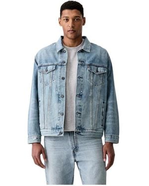 Levi's Jassen ,Blauw ,Katoen Relaxed Trucker Jacket