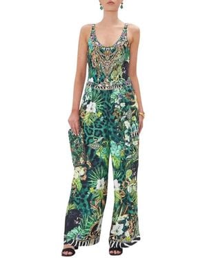 CAMILLA Jumpsuits & Playsuits ,Groen ,Wide Utility Pants Sing My Song