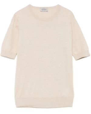John Smedley Truien & Vesten ,Katoen Nell T-Shirt - Naturel