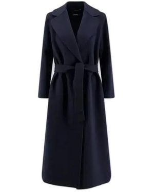 Max Mara Belted Coats - Blue