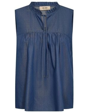 Mos Mosh Sleeveless Tops - Blue