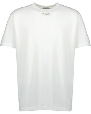 Dior T-Shirt À Étiquette - Wit