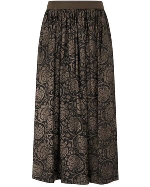 Uma Wang Maxi Skirts - Brown