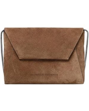 Brunello Cucinelli Cross Body Bags - Brown