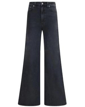 KHAITE Wide Leg Denim Jeans - Blau