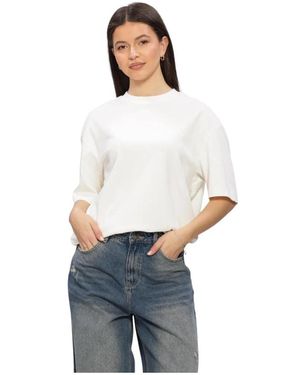 SELECTED Tops ,Wit ,Linnen Slfoversized Online Ss Tee