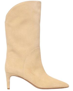 Paris Texas Heeled Boots - Natural