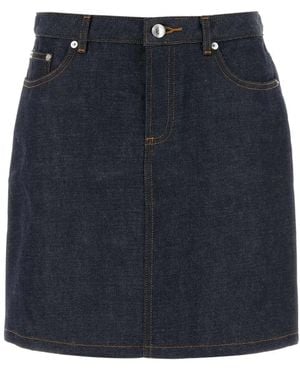 A.P.C. Denim Skirts - Blue