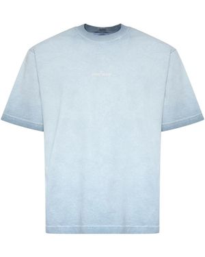 Stone Island Logo T-Shirt - Blauw