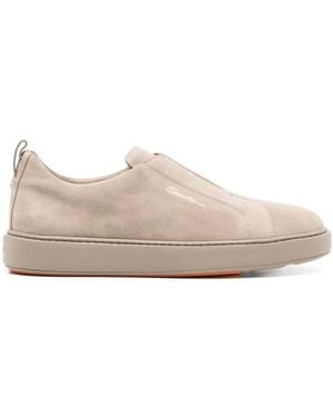 Santoni Platte Instap Schoenen - Roze