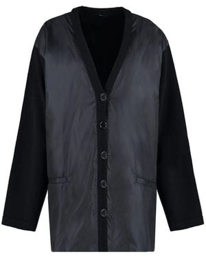 Aspesi Strickjacke Mit Gepolstertem Vorderteil - Blau