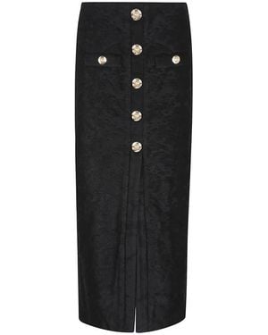 Balmain Midi Skirts - Black