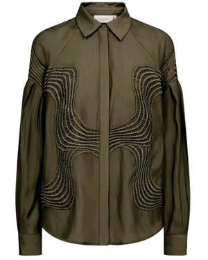 Copenhagen Muse Overhemden ,Groen ,Blouses & Shirts