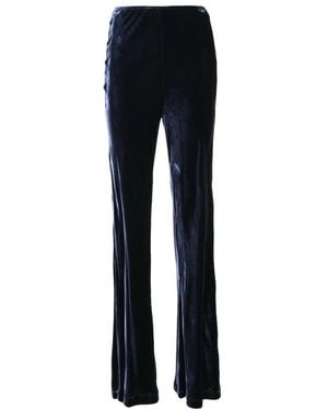 Pink Memories Wide Trousers - Azul