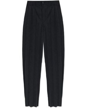 Issey Miyake Straight Trousers - Black